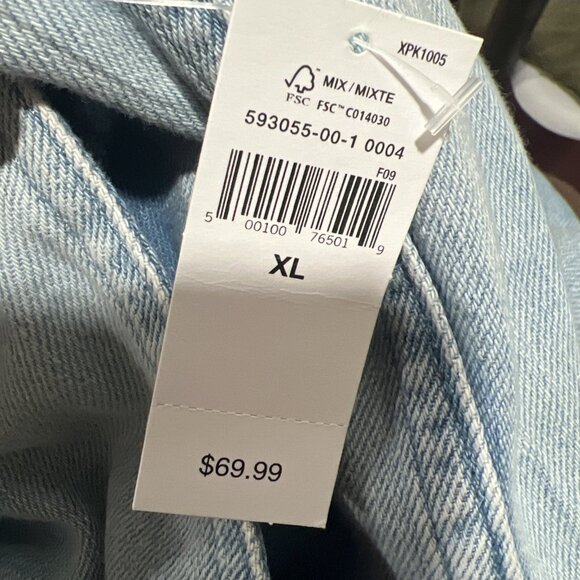 Gap Denim Joggers Pant with Rope Tie Closure Size XL Light Wash - Picture 6 of 11